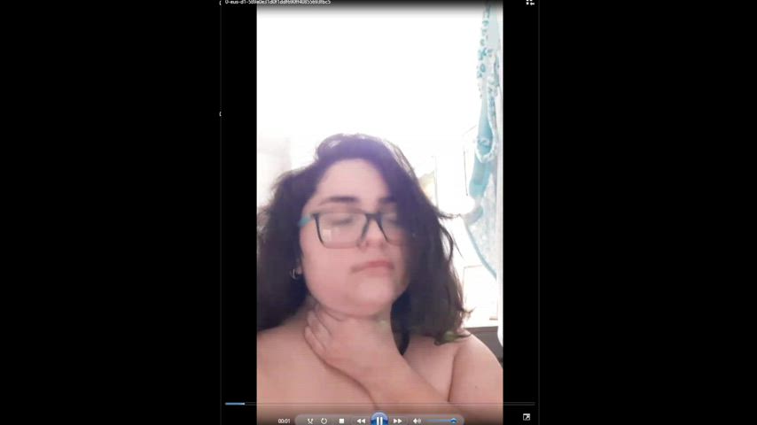 choking glasses naked pawg selfie clip