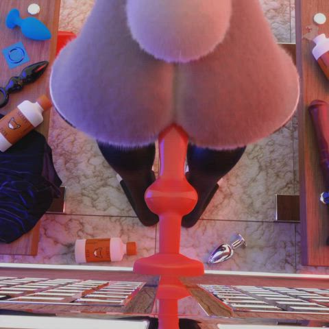 Animation Bunny Dildo Sex Toy clip