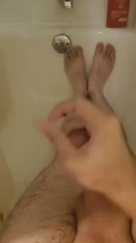 Cumshot Male Masturbation Shower clip