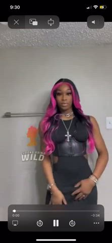 BBC Curvy Dress Ebony Solo T-Girl Thick Trans clip