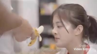 Chinese Student Eating Banana? -