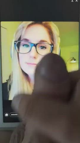 babecock blonde cock fetish glasses tribute clip
