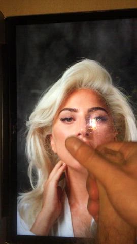 amateur blonde celebrity cum cum in mouth cumshot lady gaga tribbing tribute cum-tributes