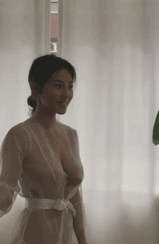 Asian Cute See Through Clothing clip