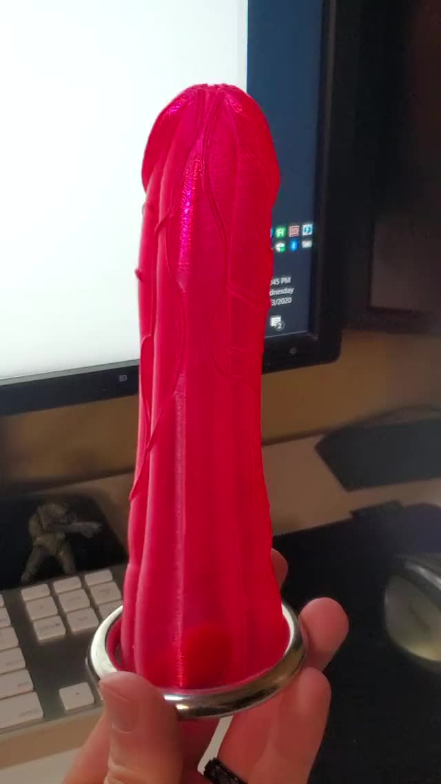 Vase mode translucent PETG, male anatomy commission [that's a penis]