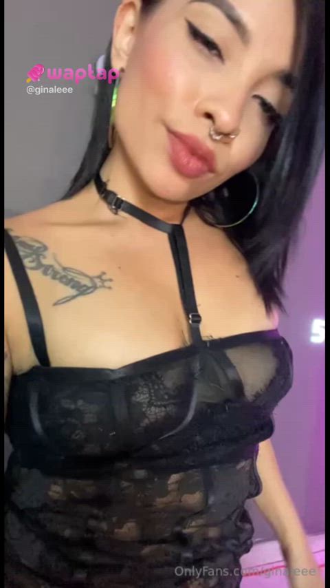 alt lingerie model onlyfans pierced tattoo tattooed clip