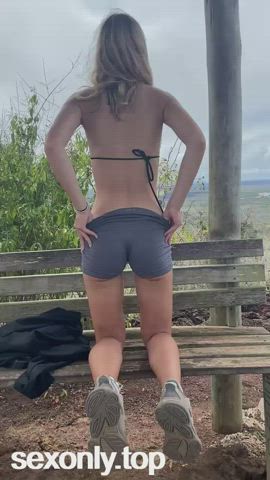 amateur ass babe barely legal booty onlyfans outdoor petite teen clip