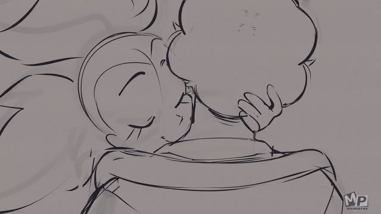 Animation Anime Cartoon Hentai Kissing Rule34 clip