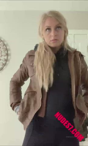 big tits fake tits flashing clip