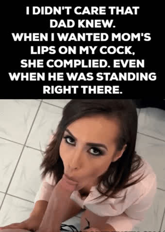 blowjob caption mom clip