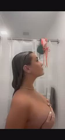 big tits nude shower tiktok clip