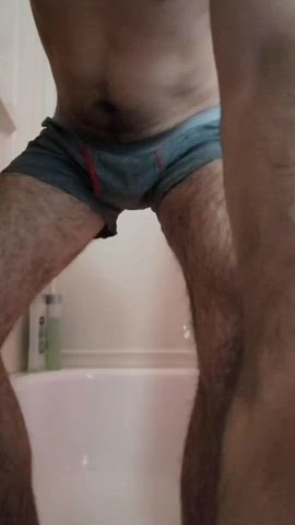 barely legal bathroom pee peeing piss pissing teen underwear wet wet and messy clip