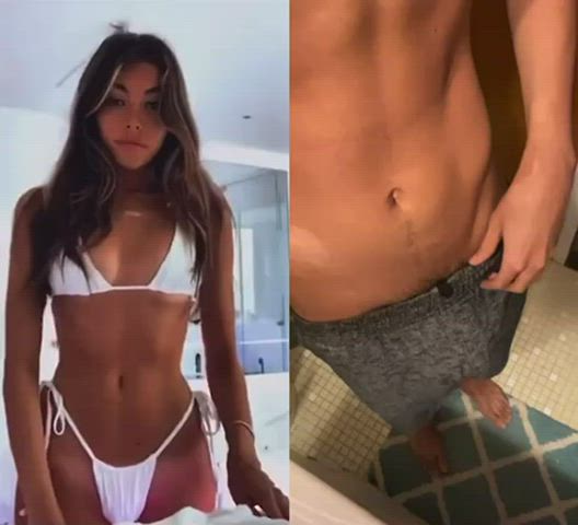 Madison Beer showing off her body