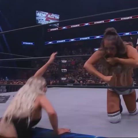 ass blonde wrestling clip