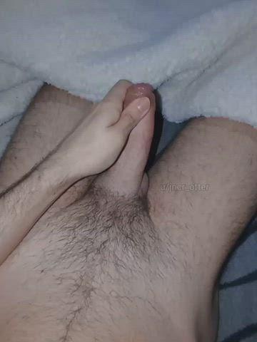 brazilian cock foreskin gay hairy cock male masturbation oiled precum uncut clip