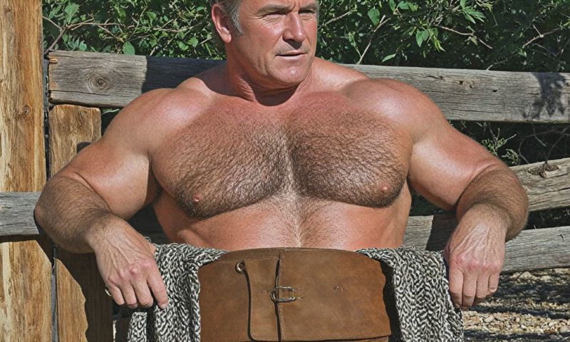 bear dad daddy farm gay hairy chest husband muscles step-dad bisexual-male gay-hairy