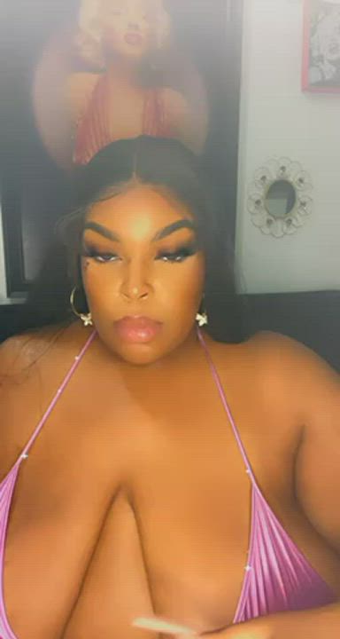 BBW Big Tits Ebony clip
