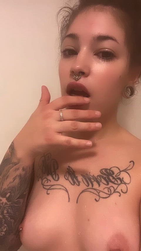 amateur nipple piercing onlyfans pierced tattoo teen clip