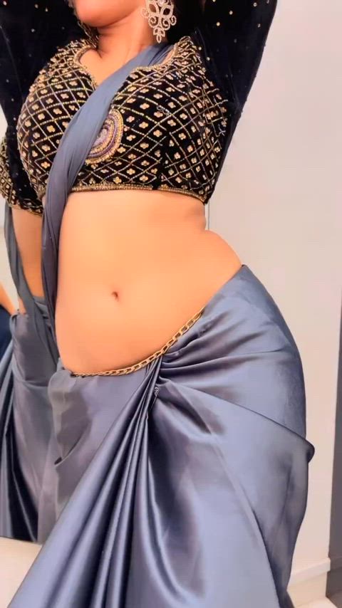 belly button saree belly clip