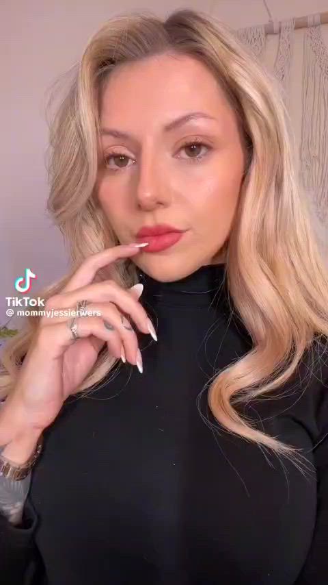 blonde british english joi mom tiktok clip