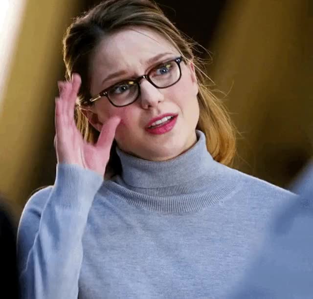 Secretary Melissa Benoist can’t seem to concentrate on your work instructions with