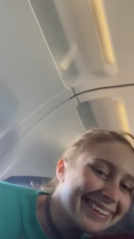 airplane blowjob laney grey public clip