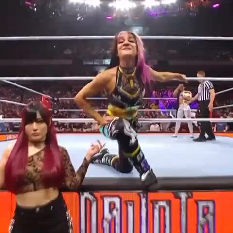 cute pretty wrestling clip