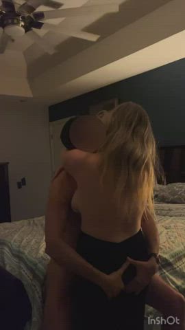 First time playing hotwife without hubby, he stayed home and watched the kids while
