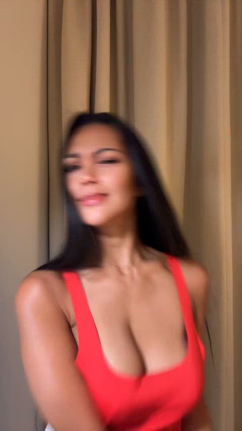 asian braless milf tease real-tease softcore clip