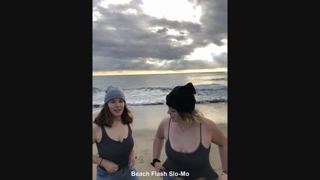 beach flash 4k slo-mo
