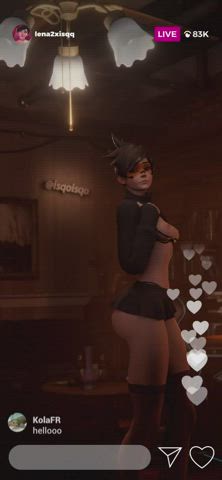3D Animation Ass Overwatch Rule34 Skirt Thick clip