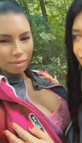 Anisyia Brunette Lesbian Tits clip