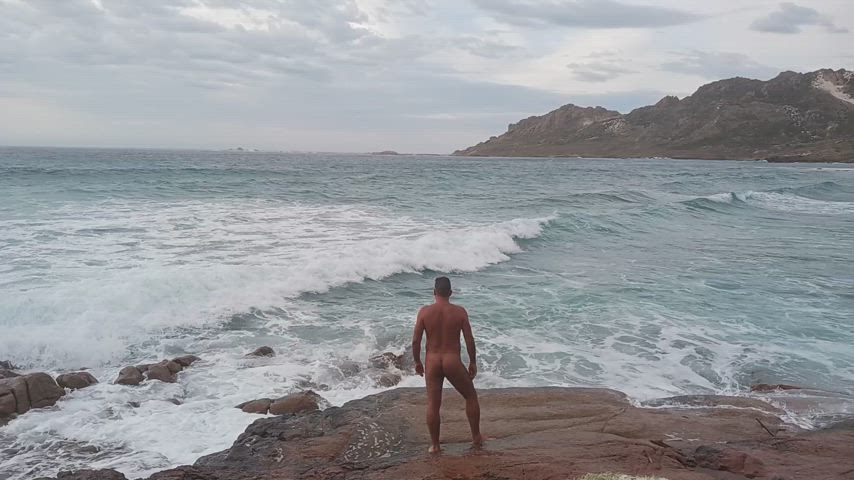 beach naked nude nudes nudist nudity outdoor clip