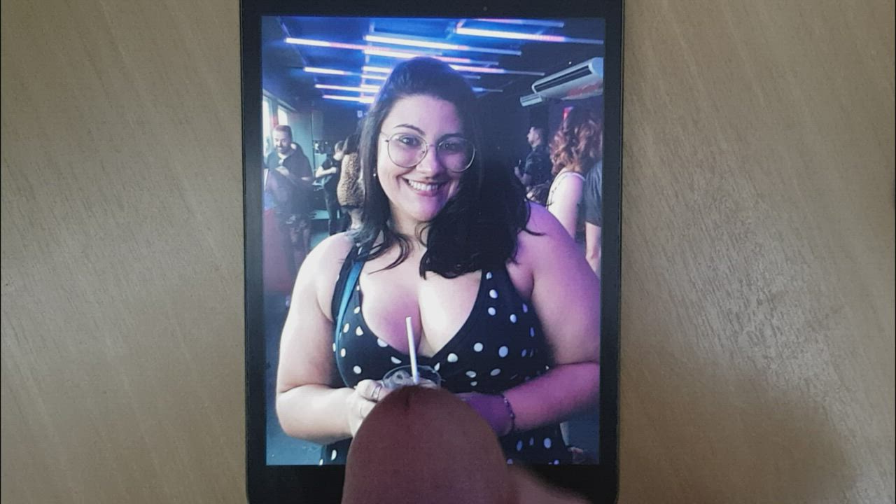 bbw big tits brazilian chubby cumshot ejaculation friends jerk off tribute clip