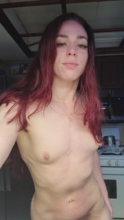 Ass to Pussy Big Tits Gym Nude Redhead Selfie Teen clip