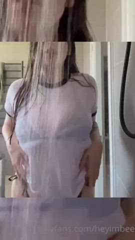 Australian Big Tits Bikini Busty Huge Tits Jiggling OnlyFans Shower clip