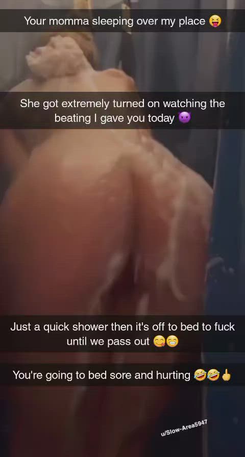 Your bully is going to bed with your mom to fuck until they pass out! You are going