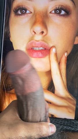 cock cock worship lips model pretty thick cock tribbing tribute clip