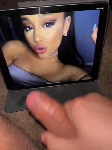 ariana grande cock milking jerk off tribute clip