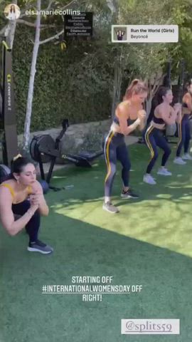 Katharine McPhee Spandex Workout clip