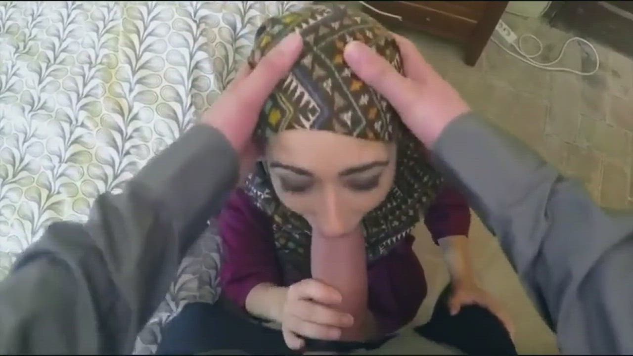 Muslim girl loves big cock