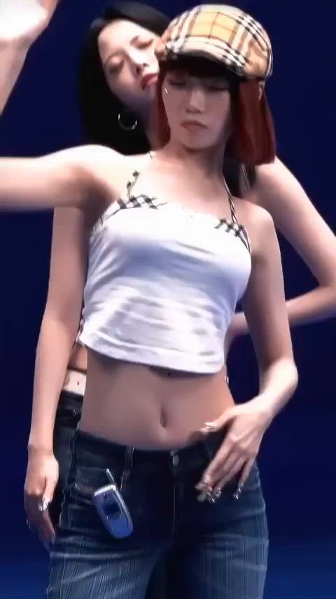 abs asian big tits bouncing tits dancing fake tits korean short hair kpop clip