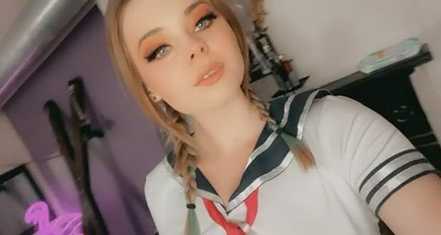 pigtails schoolgirl skirt clip