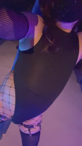 Booty Fishnet Public Sissy clip