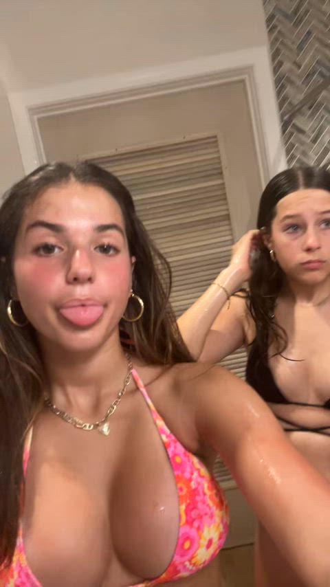 big tits bikini cleavage perky tanlines teen teens tiktok bikinis legal-teens real-girls-on-tiktok