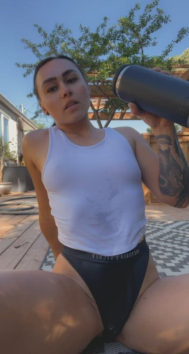 Will you help me cool off after a sweaty workout?