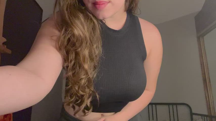 Big Tits Boobs Bouncing Tits Brunette Cute NSFW OnlyFans Thick Tits Titty Drop by