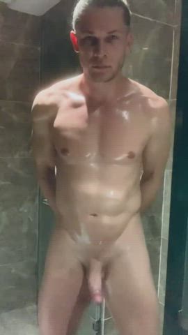 I love to play in the shower.