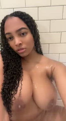 big tits busty shower clip