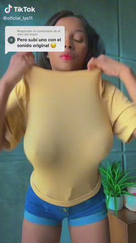 boobs bouncing tits tiktok clip